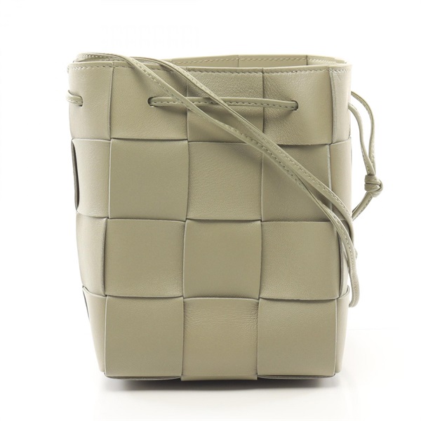 BOTTEGA VENETA Small Cassette Bucket Shoulder Bag 680218VCQC42916 travertin