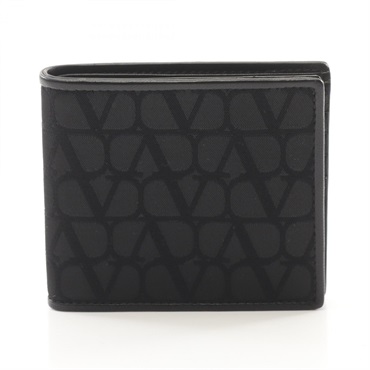 Valentino toile iconograph Bi-fold wallet purse 5Y2P0654PQE0NO leather Black