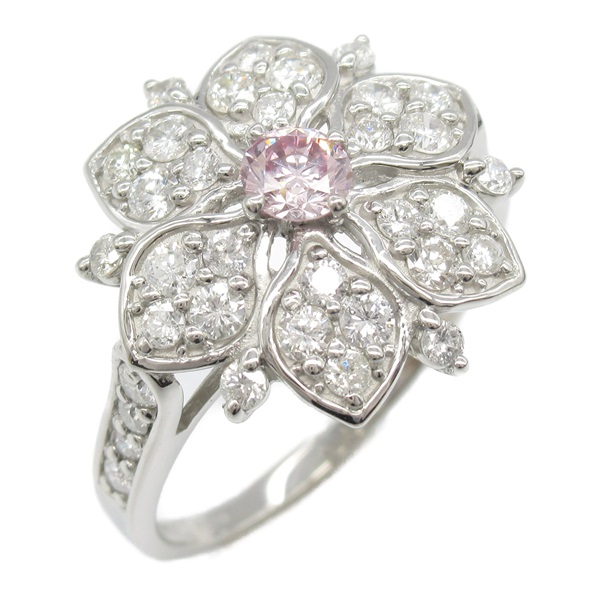 JEWELRY Pink Diamond Ring Pt900 Platinum Used women US size 6