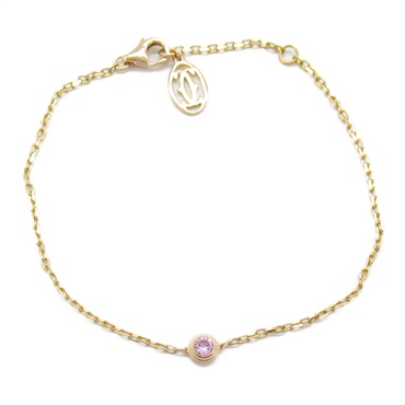 CARTIER D'amour Bracelet Pink Sapphire 18KPG Pink Rose Gold Used Women