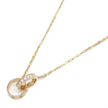 CARTIER Baby Love Necklace Diamond Pendant K18PG Pink Rose Gold Used women