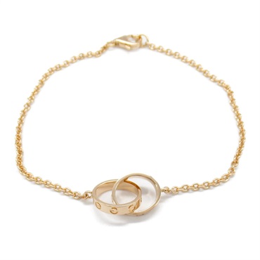 CARTIER Baby love Bracelet 18KPG Pink Rose Gold Used Women