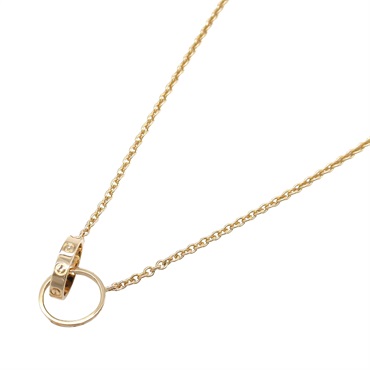 CARTIER Baby Love Necklace 18KPG Pink Rose Gold Used women Pendant