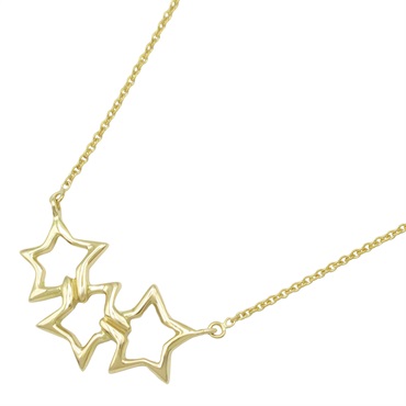 TIFFANY＆CO Triple Star Necklace pendant 18KYG Yellow Gold used women