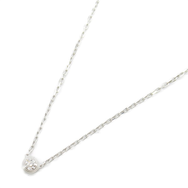 CARTIER D'amour Necklace SM Diamond Pendant 18KWG White Gold Used women