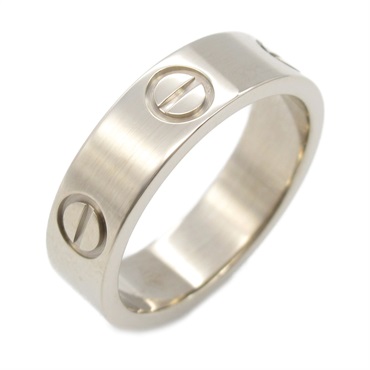 CARTIER Love Ring 18KWG White Gold Used unisex US size 6 #52