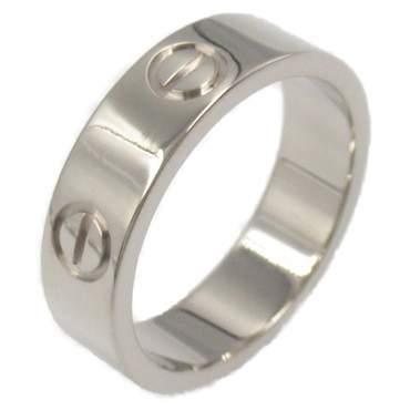 CARTIER Love Ring 18KWG White Gold Used unisex US size 6.25 #53