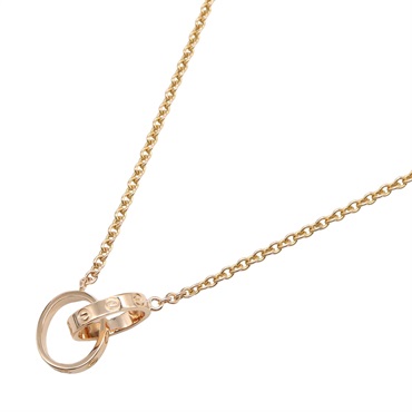 CARTIER Baby Love Necklace Pendant 18KPG Pink Rose Gold Used women