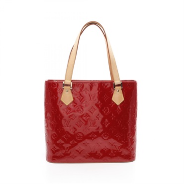 LOUIS VUITTON Houston Hand Tote Bag M91385 Vernis leather Pomme Damour Used LV