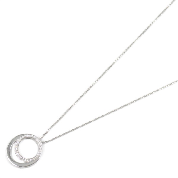 CARTIER Ethancel Diamond Necklace Pendant 18KWG White Gold Used women