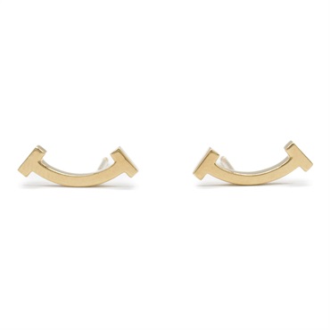 TIFFANY＆CO T Smile Pierced earrings 18KPG Pink Rose Gold Used women