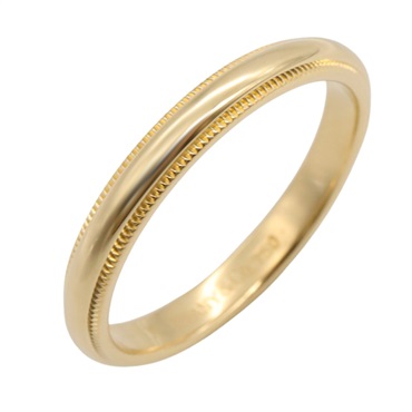 TIFFANY＆CO Milgrain Ring 18KYG Yellow Gold Used unisex US size 7.5