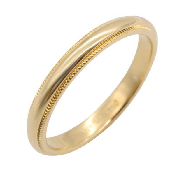 TIFFANY＆CO Milgrain Ring 18KYG Yellow Gold Used unisex US size 7.5