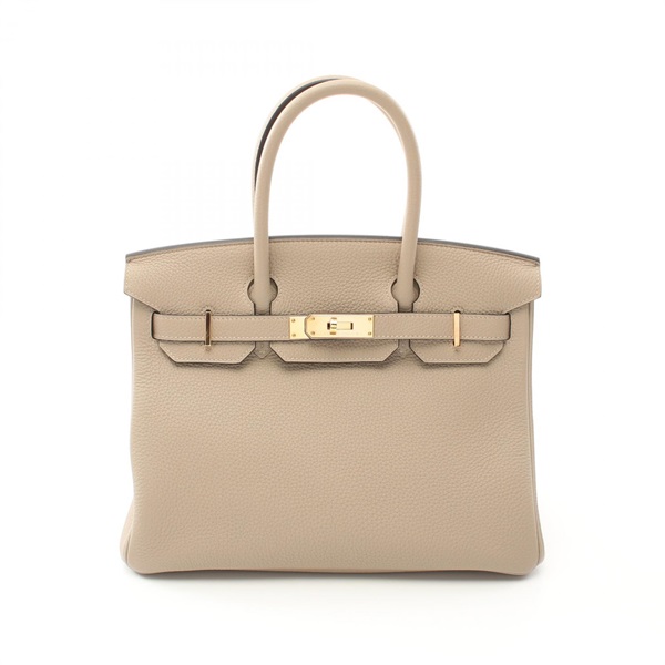 HERMES Birkin 30 Handbag Togo leather Beige Gris tourterelle Used Women C GHW