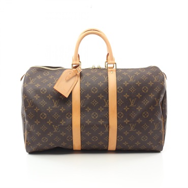 LOUIS VUITTON Keepall 45 Hand bag M41428 Monogram canvas leather Brown Used LV