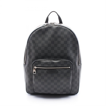 LOUIS VUITTON Josh Rucksack Backpack N41473 Damier graphite canvas Black Used LV