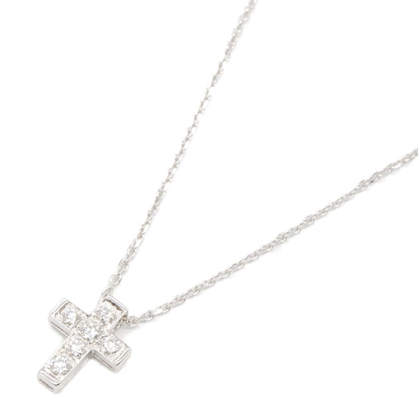Van Cleef & Arpels Cloiture Diamond Necklace Pendant 18KWG White Gold Used women