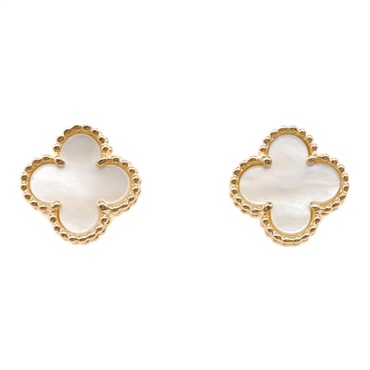Van Cleef & Arpels Sweet Alhambra Pierced earrings 18KYG Gold MOP white Used