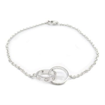 CARTIER Baby love Bracelet 18KWG White Gold Used Women