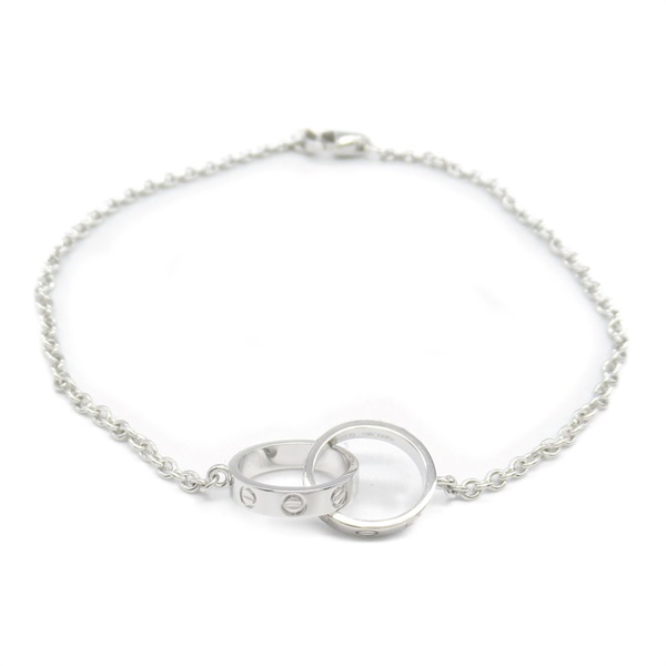CARTIER Baby love Bracelet 18KWG White Gold Used Women