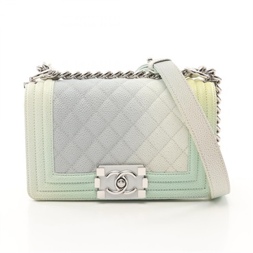 CHANEL Boy Chanel Small Shoulder Bag A67085 leather Multicolor Used Women SHW CC