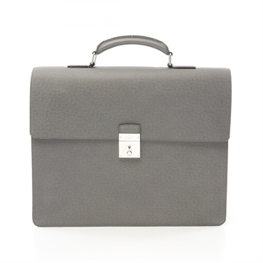 LOUIS VUITTON Neo Robusto 3 Briefcase M32621 Taiga leather Gray Gracie Used mens
