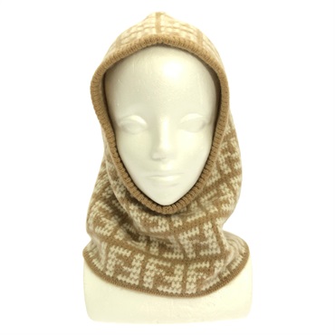 FENDI Balaclava hat cashmere Beige Used Women