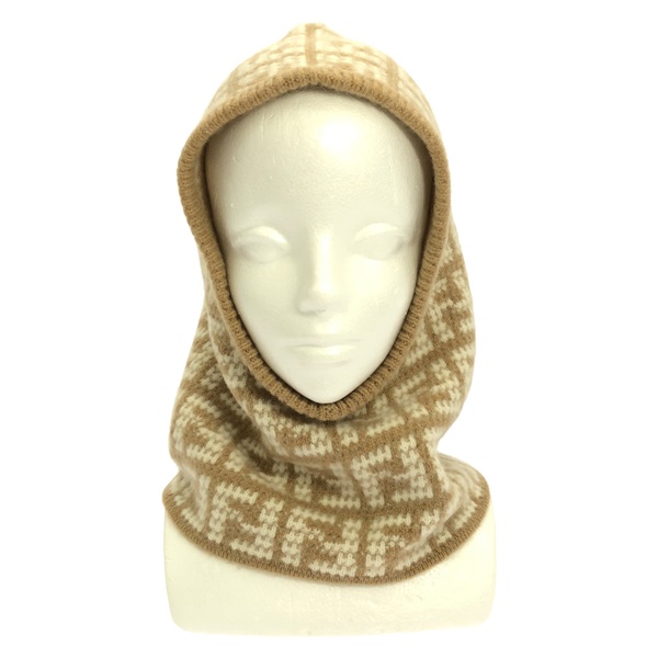 FENDI Balaclava hat cashmere Beige Used Women