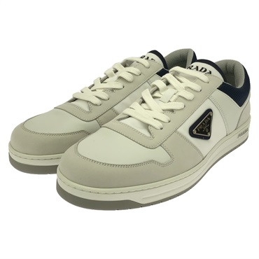 PRADA Triangle logo Sneakers Shoes 2EE391BRCF075A9 Nylon White NEW mens #9