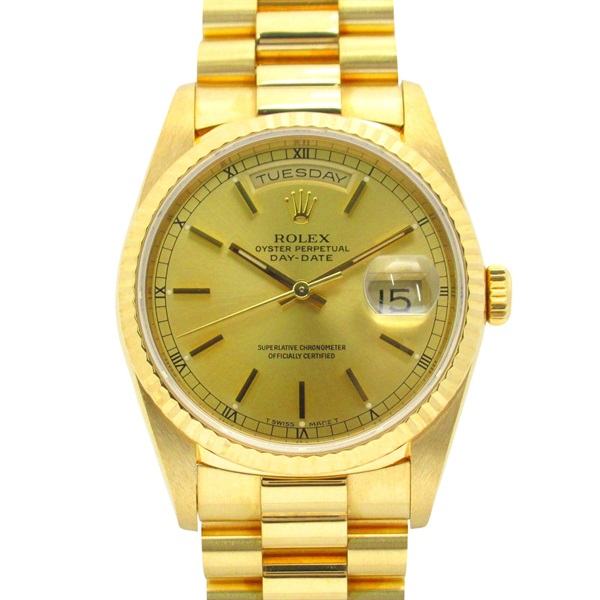 ROLEX Day-Date E Wrist Watch 18238 Automatic winding 18KYG Yellow Gold Used mens