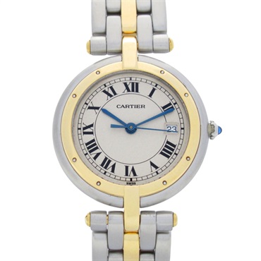 CARTIER PANTHERE Vendome LM Wrist Watch 183964 Quartz 18KYG Gold SS Used Women