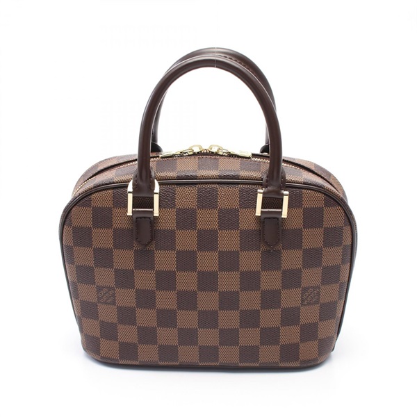 LOUIS VUITTON Saria Mini Hand bag N51286 Damier canvas leather Brown Ebene Used