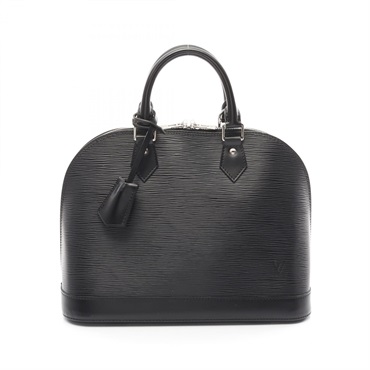 LOUIS VUITTON Alma PM zip Hand bag M40302 Epi leather Noir Used LV
