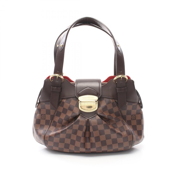 LOUIS VUITTON Sistina PM Hand shoulder bag N41542 Damier leather Ebene Used LV