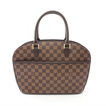 LOUIS VUITTON Saria Horizontal Handbag N51282 Damier canvas Ebene Used Women LV