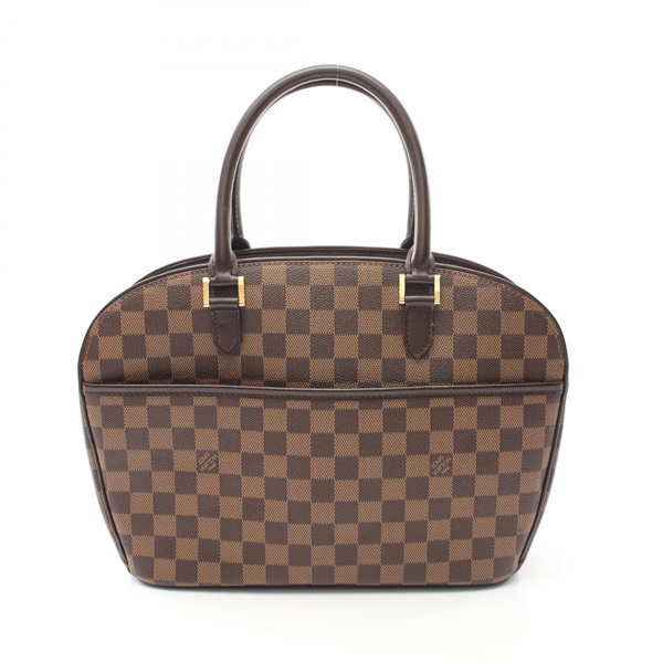 LOUIS VUITTON Saria Horizontal Handbag N51282 Damier canvas Ebene Used Women LV
