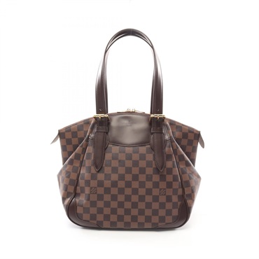 LOUIS VUITTON Verona MM Shoulder Bag N41118 Damier canvas leather Ebene Used