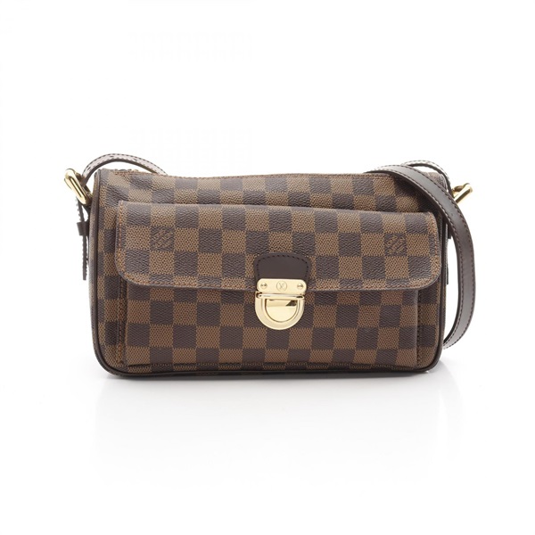 LOUIS VUITTON Ravello GM Shoulder Bag N60006 Damier canvas leather Ebene Used