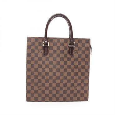 LOUIS VUITTON Venice PM Tote Bag N51145 Damier canvas leather Ebene Used Women