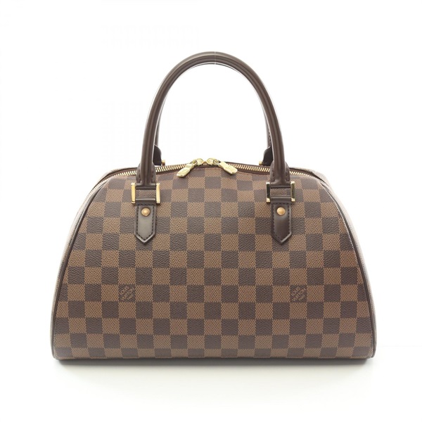 LOUIS VUITTON Rivera MM Handbag N41434 Damier canvas Brown Ebene Used Women LV