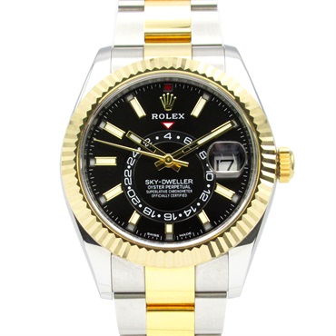 ROLEX Sky-dweller random Wrist Watch 326933 Automatic 18KYG Gold SS Used mens