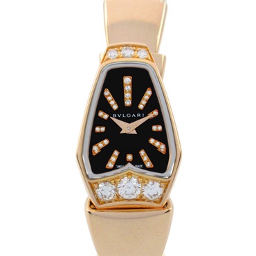 BVLGARI Serpenti Tubogas Wrist Watch SPP26G Quartz 18KPG Gold Used Women
