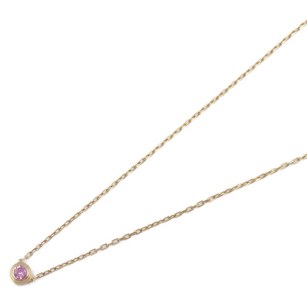 CARTIER D'Amour Necklace Sapphire 18KPG Pink Rose Gold Used women