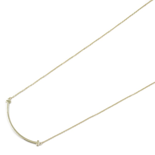 TIFFANY＆CO T Smile Small Necklace 18KYG Yellow Gold Used women