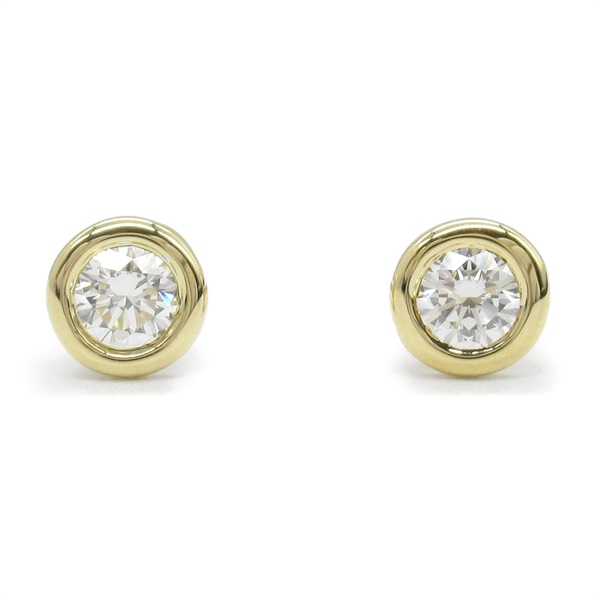 TIFFANY＆CO By the Yard Pierced earrings Diamond 18KYG Yellow Gold Used women