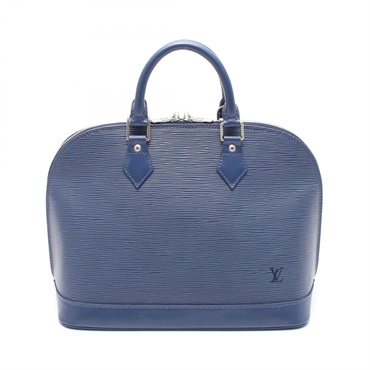 LOUIS VUITTON Alma PM Handbag M5214G Epi leather Blue Myrtille Blue Used Women