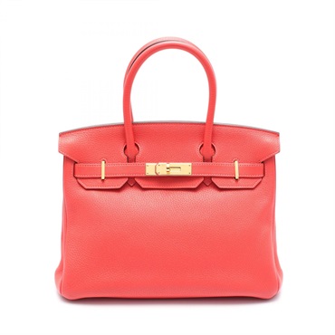 HERMES Birkin 30 Hand bag T Togo leather Rose jaipur Used GHW