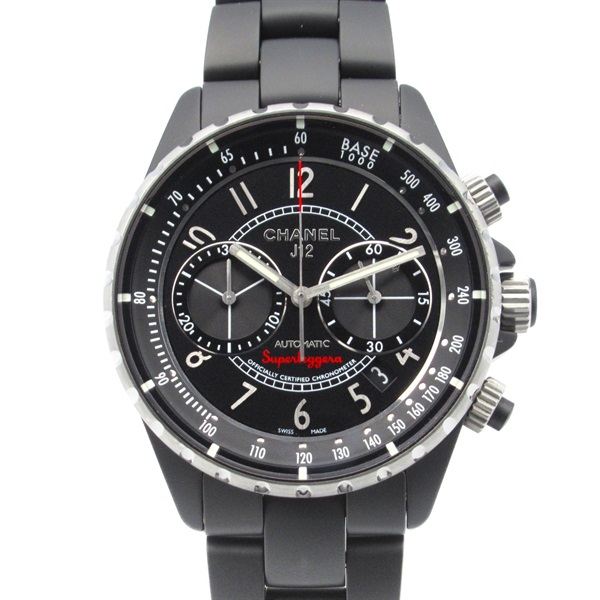 CHANEL J12 Super Reggera Wrist Watch H3409 Automatic ceramic Used mens CC