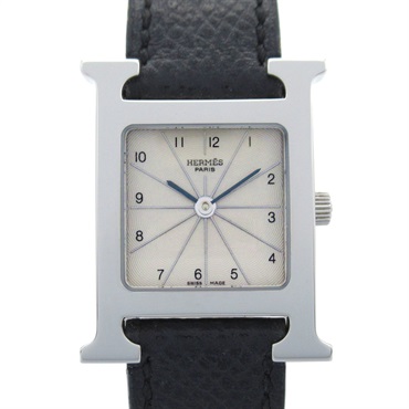 HERMES H watch Wrist Watch HH1.210 Quartz Stainless Steel Used Women