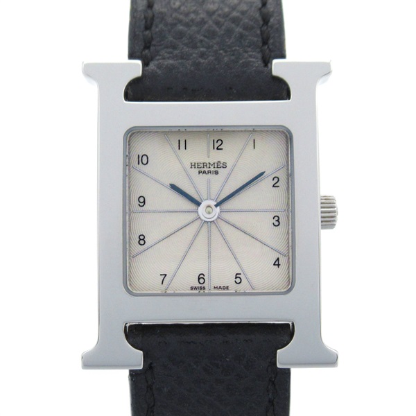 HERMES H watch Wrist Watch HH1.210 Quartz Stainless Steel Used Women